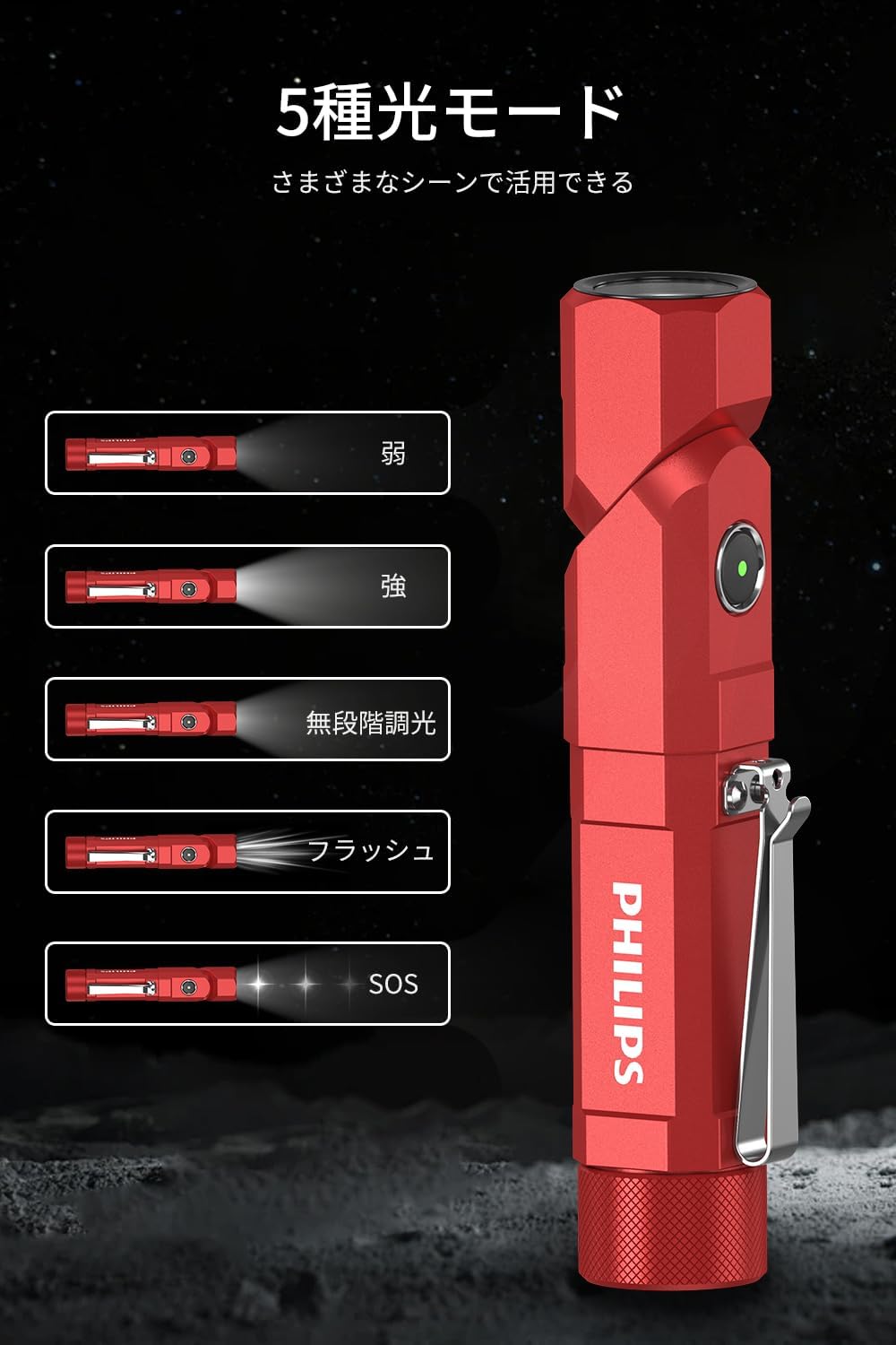 Flashlight, 1000 Lumens, High Brightness Type-C Rechargeable